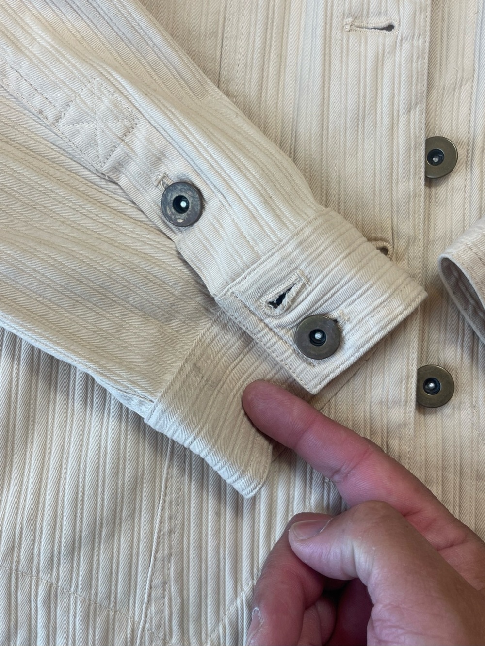 Coldwater Creek Cream Ribbed Textured Top - Picture 8 of 10